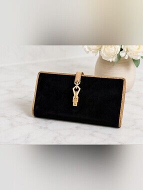 GUCCI Vintage Jackie Suede Wallet